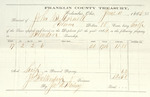 County Tax Receipt, John B. Cornell, June 10, 1865