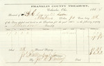 County Tax Receipt, A. C. Cornell, 1865