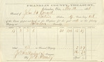 County Tax Receipt, John B. Cornell, November 12, 1866 by John B. Cornell