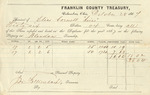 County Tax Receipt, Elias Cornell Heirs, October 28, 1867 by Elias Cornell