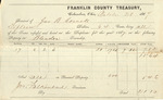 County Tax Receipt, John B. Cornell, October 28, 1867 by John B. Cornell