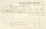 County Tax Receipt, Lucinda L. Cornell, November 24, 1868 by Lucinda L. Cornell