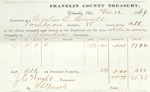 County Tax Receipt, Angeline C. Cornell, November 22, 1869 by Angeline C. Cornell