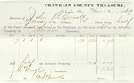 County Tax Receipt, John B. Cornell, November 22, 1869