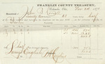 County Tax Receipt, John B. Cornell, November 24, 1871