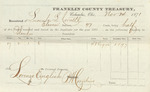 County Tax Receipt, Lucinda L. Cornell, November 24, 1871