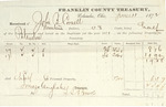County Tax Receipt, John B. Cornell, June 1, 1872 by John B. Cornell