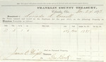 County Tax Receipt, Lucinda L. Cornell, December 24, 1873 by Lucinda L. Cornell