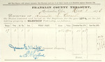 County Tax Receipt, Lucinda L. Cornell, December 1, 1874 by Lucinda L. Cornell