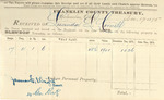 County Tax Receipt, Lucinda L. Cornell, November 17, 1875 by Lucinda L. Cornell