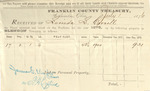 County Tax Receipt, Lucinda L. Cornell, July 1, 1876 by Lucinda L. Cornell