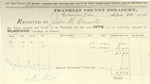 County Tax Receipt, John B. Cornell, December 20, 1876