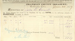 County Tax Receipt, John B. Cornell, June 20, 1877 by John B. Cornell