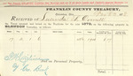 County Tax Receipt, Lucinda L. Cornell, November 23, 1878