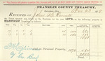 County Tax Receipt, John B. Cornell, November 23, 1878 by John B. Cornell