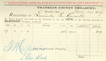 County Tax Receipt, Lucinda L. Cornell, June 24, 1879 by Lucinda L. Cornell
