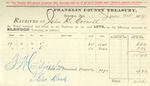 County Tax Receipt, John B. Cornell, June 24, 1879 by John B. Cornell