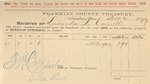 County Tax Receipt, Lucinda L. Cornell, December 2, 1879 by Lucinda L. Cornell