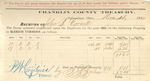County Tax Receipt, John B. Cornell, December 4, 1880 by John B. Cornell