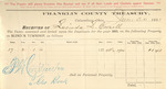 County Tax Receipt, Lucinda L. Cornell, June 30, 1881 by Lucinda L. Cornell