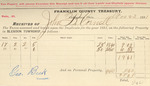 County Tax Receipt, John B. Cornell, November 23, 1881 by John B. Cornell