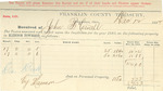 County Tax Receipt, John B. Cornell, December 12, 1882
