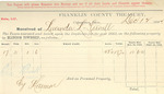County Tax Receipt, Lucinda L. Cornell, December 12, 1882