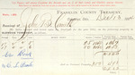 County Tax Receipt, John B. Cornell, December 13, 1884