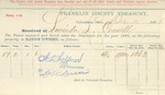 County Tax Receipt, Lucinda L. Cornell, December 11, 1886