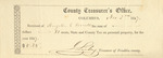 County Tax Receipt, Angeline C. Cornell, November 3, 1847