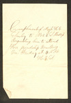 Invitation to Mr. E. S. Merriss by Unknown