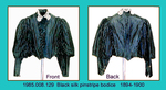 Bodice, Black, Pin-stripe, Balloon sleeves, WHT collar by 008