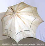 Umbrella, Parasol, White, MISSING HANDLE by 001