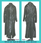 Coat, F, Black Taffeta, Middy Collar by 001