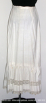 Petticoat, White Cotton, Crochet by 001