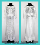 Dress, Lingerie, White Linen, Lace by 002