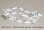 Belt, White Plastic Rings by 003
