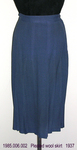 Skirt, Pleated, Slate Blue Wool by 006
