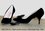 Shoes, Pump, Black Suede, Spike Heel by 006