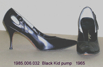 Shoes, Pump, Black Kid, Spike Heel by 006