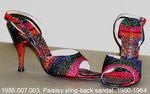 Shoes, Sling-Back Sandal, Paisley, Spike Heel by 007