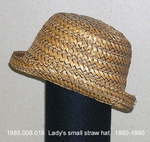 Hat, Small, Straw, Tan by 008