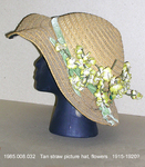 Hat, Picture, Tan Straw, Flowers by 008