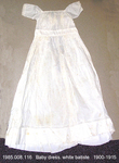 Dress, Baby, Long, White Batiste, Short Sleeve, Lace by 008