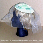 Hat, Dress, Aqua, Matches 1986.011.001 by 011