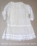 Dress, Child, White/Black Calico by 012