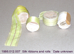 Trim, 2 Rolls Silk Ribbon, 2 Spools by 012