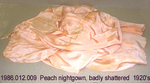 Fabric, Peach Silk Crepe from Nightgown, Shattered by 012