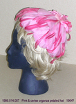 Hat, Small, Pink/Cerise Petaled Organza by 014