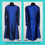 Dress, A-line, Royal Doublecloth Silk, 3/4 Sleeves by 024
